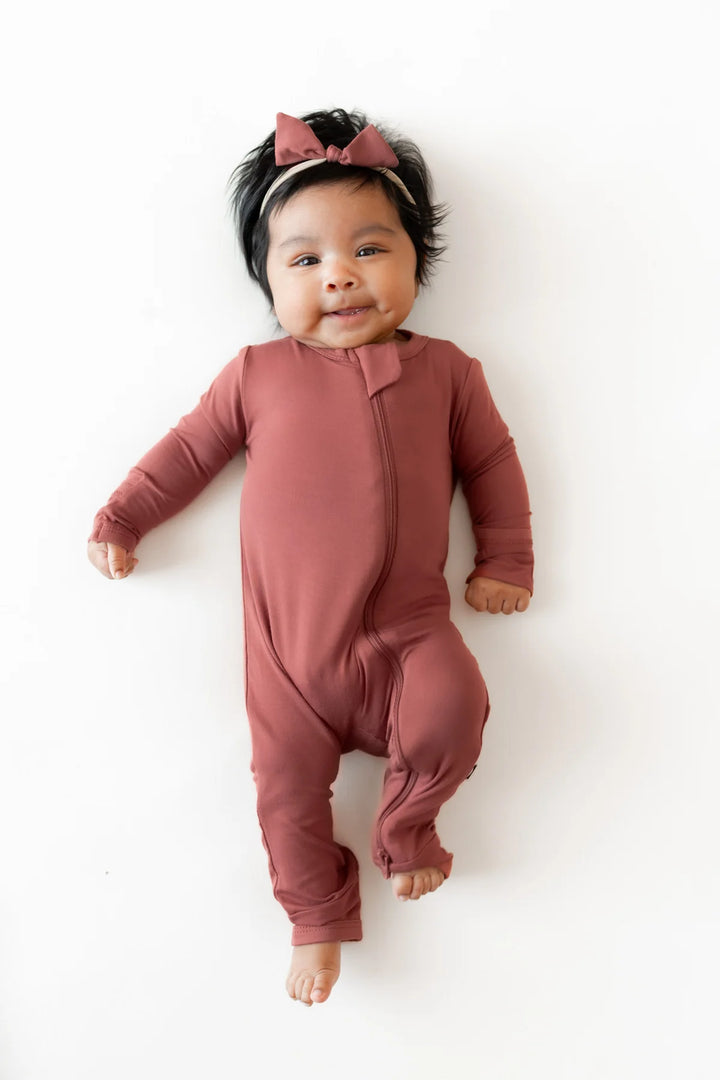 Kyte Baby Zippered Romper - Ember