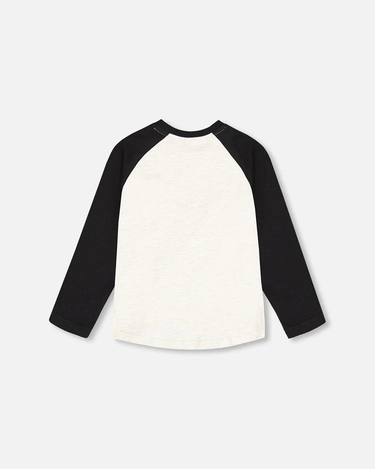 Deux Par Deux Raglan Jersey T-Shirt - Anthracite