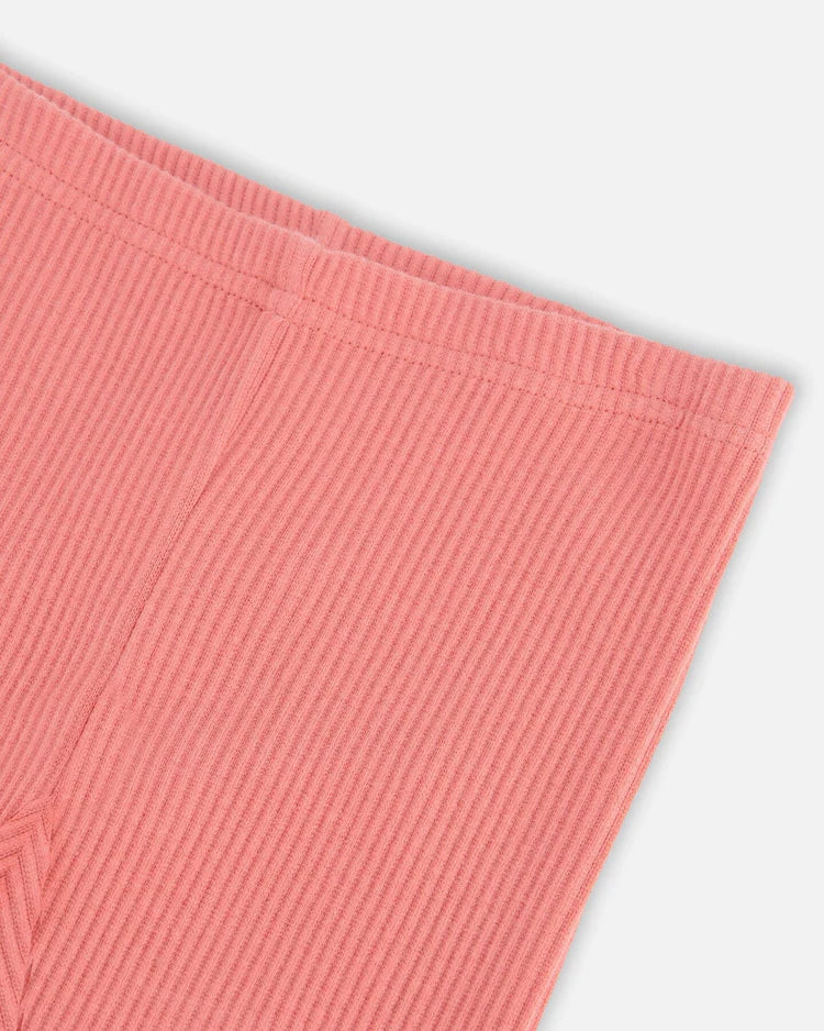 Deux Par Deux Ribbed Leggings - Terra Cotta Deux Par Deux Ribbed Leggings - Terra Cotta