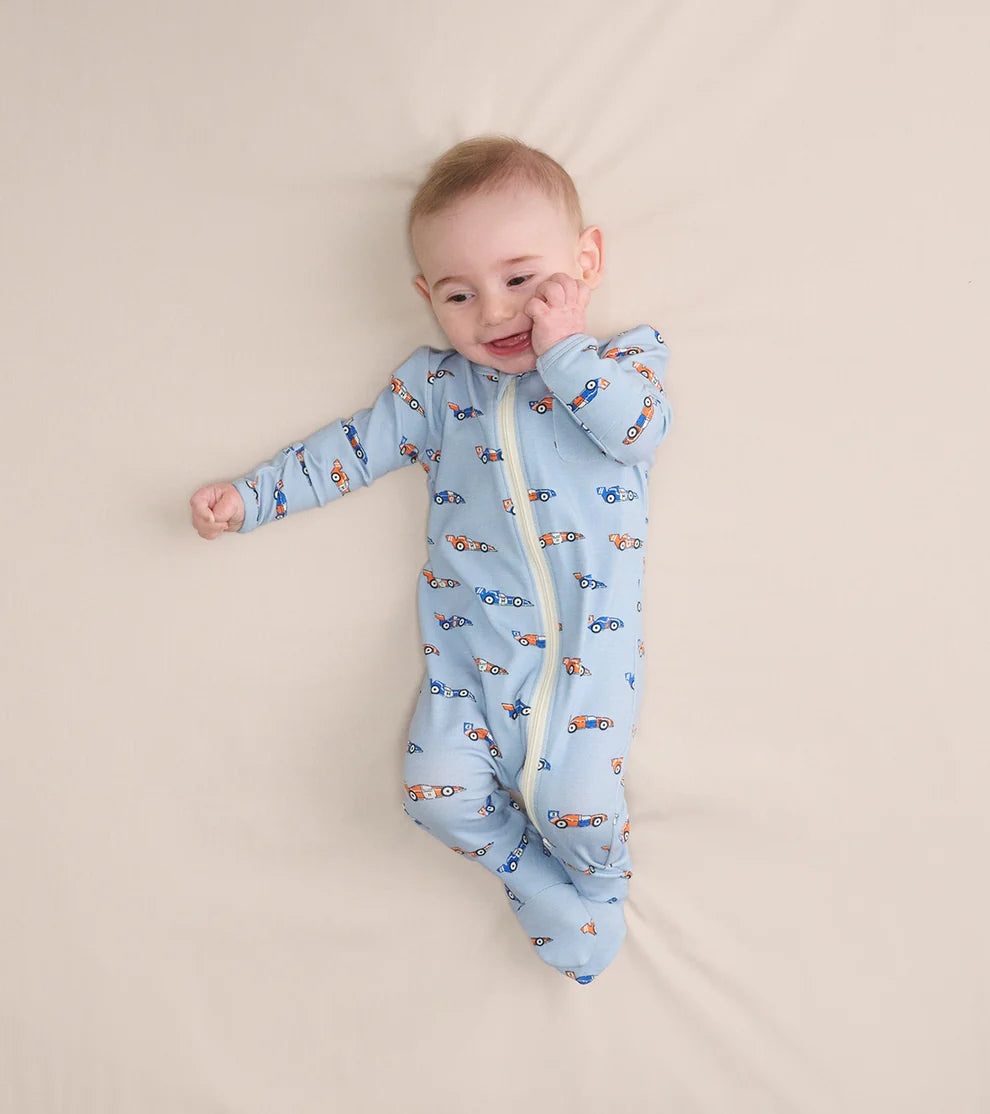 Hatley Baby Bamboo Coverall - Dinky Cars Hatley Baby Bamboo Coverall - Dinky Cars