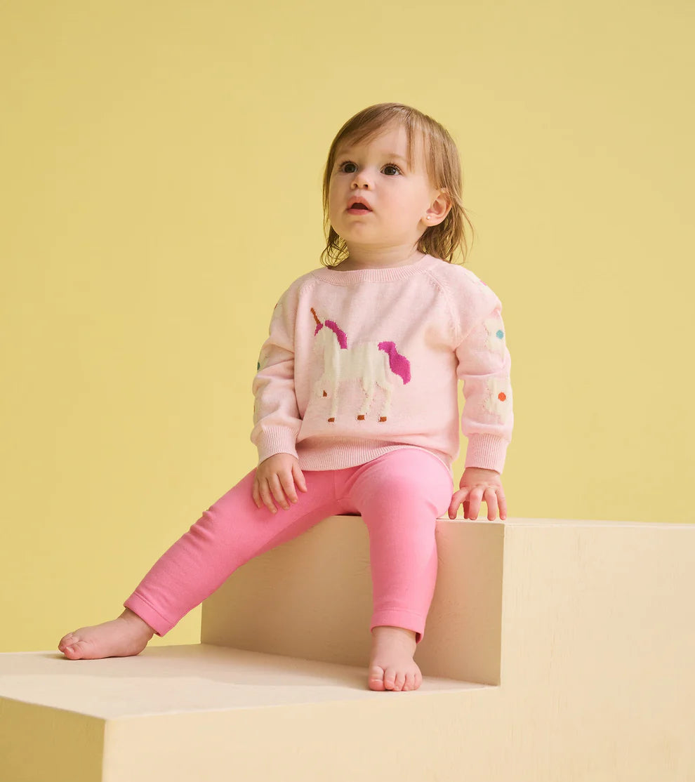 Hatley Raglan Pullover Sweater - Fall Unicorn Hatley Raglan Pullover Sweater - Fall Unicorn