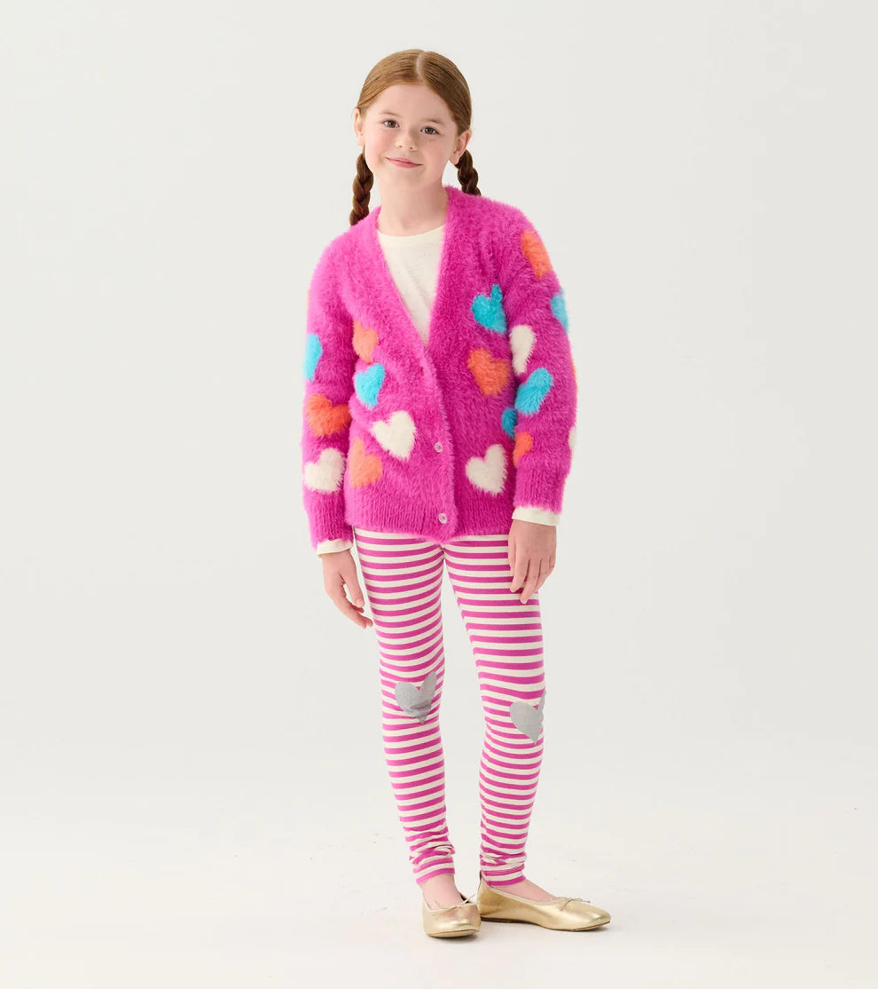 Hatley Boucle Cardigan - Jumbo Hearts Hatley Boucle Cardigan - Jumbo Hearts
