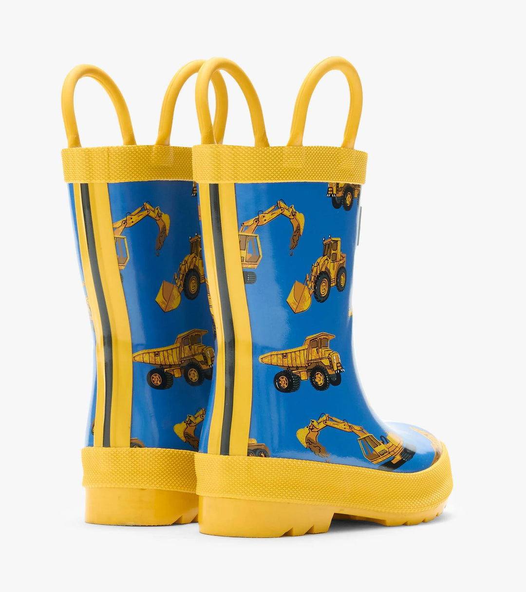 Hatley Rain Boots With Handles - Construction Trucks