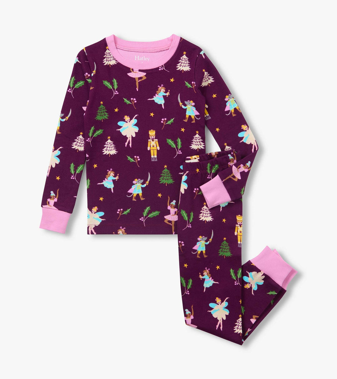 Hatley Cotton Rib Pajama Set - Nutcracker