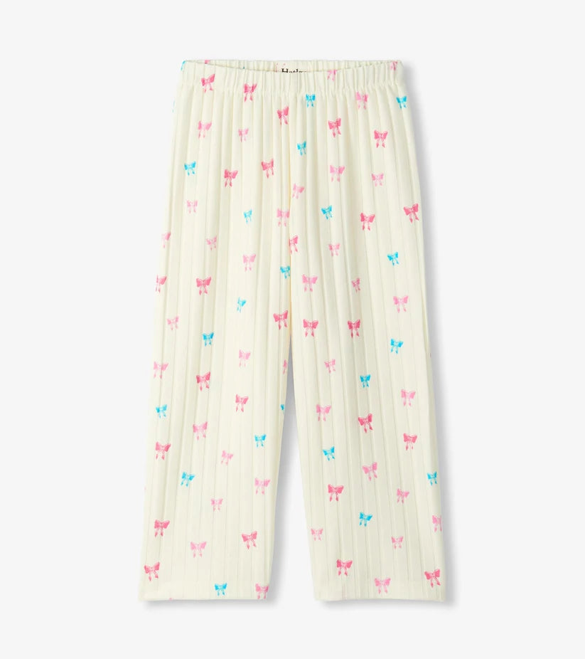Hatley Relaxed Fit Button Down Pajama Set - Tiny Bows