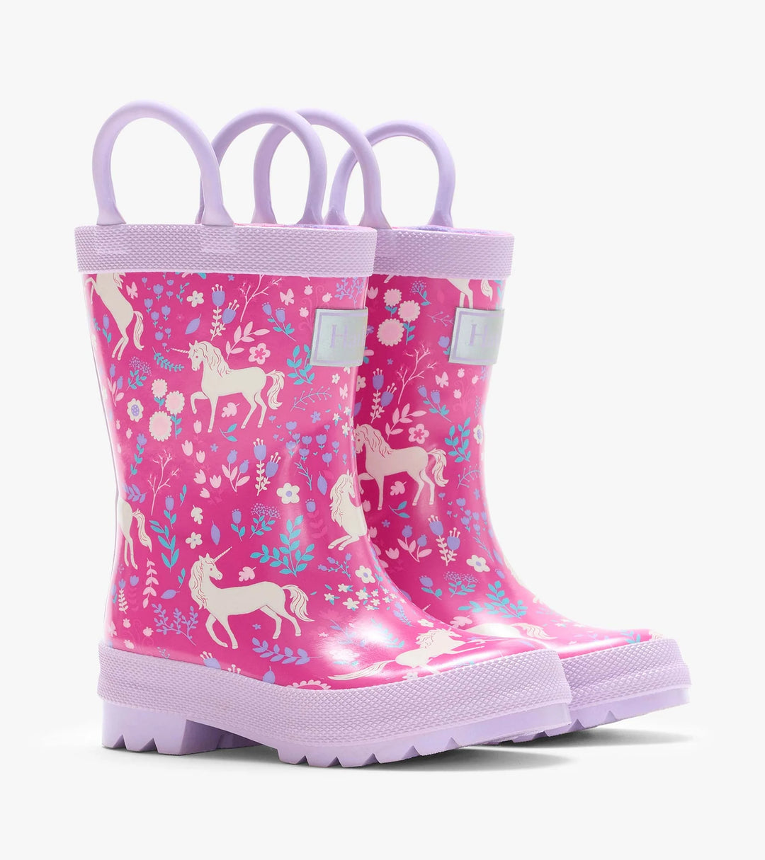 Hatley Rain Boots With Handles - Unicorn Forest