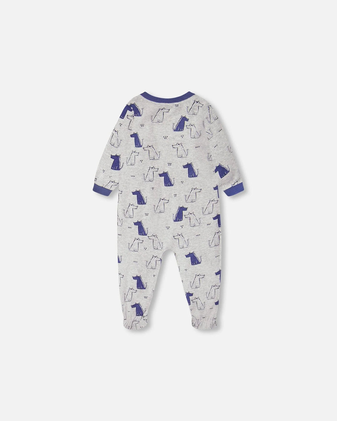 Deux Par Deux Organic Cotton One Piece Pajama - Printed Dogs