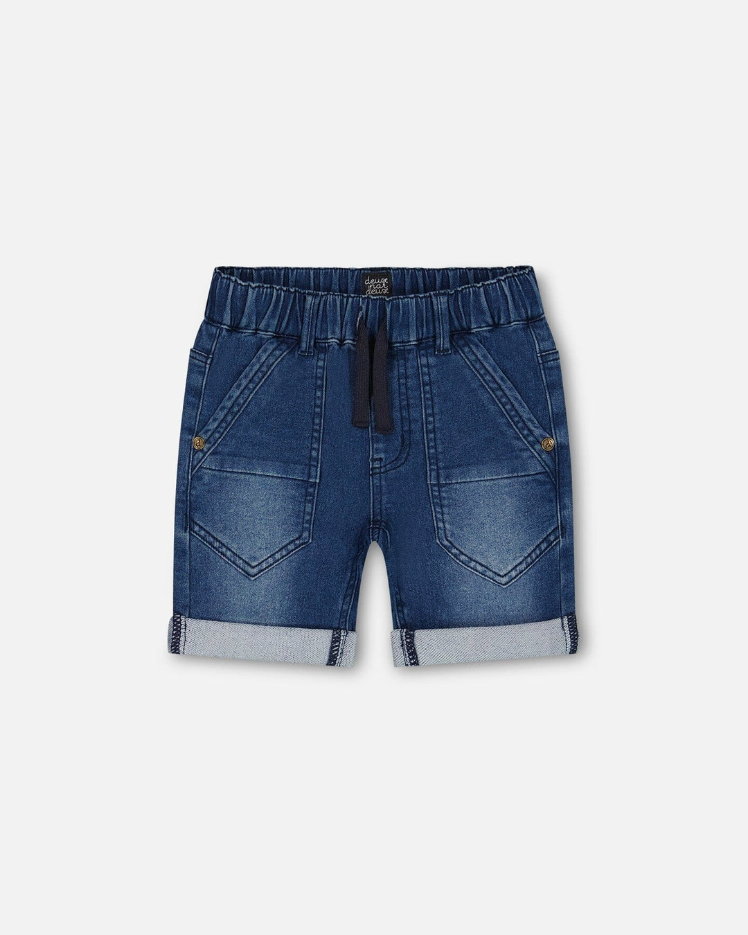 Deux Par Deux French Terry Short  - Navy Denim