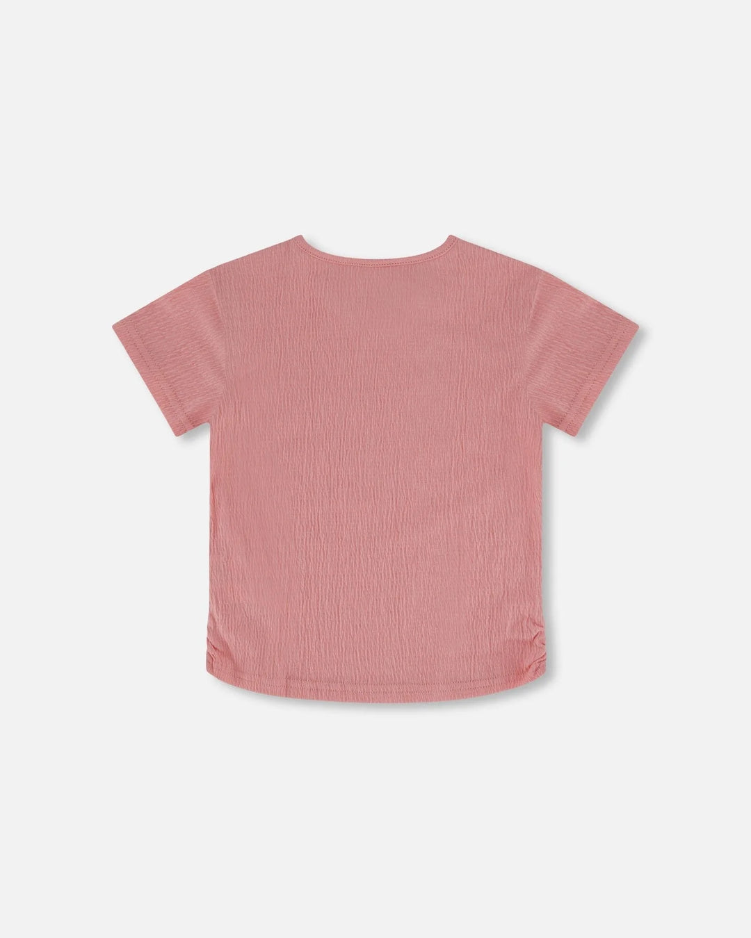 Deux Par Deux Crinkle Jersey Top - Silver Pink