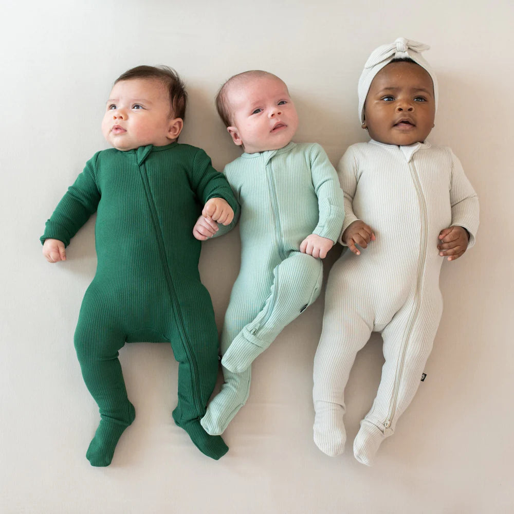 Kyte Baby Zippered Footie - Forest Kyte Baby Zippered Footie - Forest
