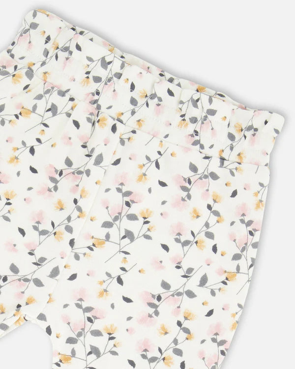 Deux Par Deux Top & Pants set - printed flowers Deux Par Deux Top & Pants set - printed flowers