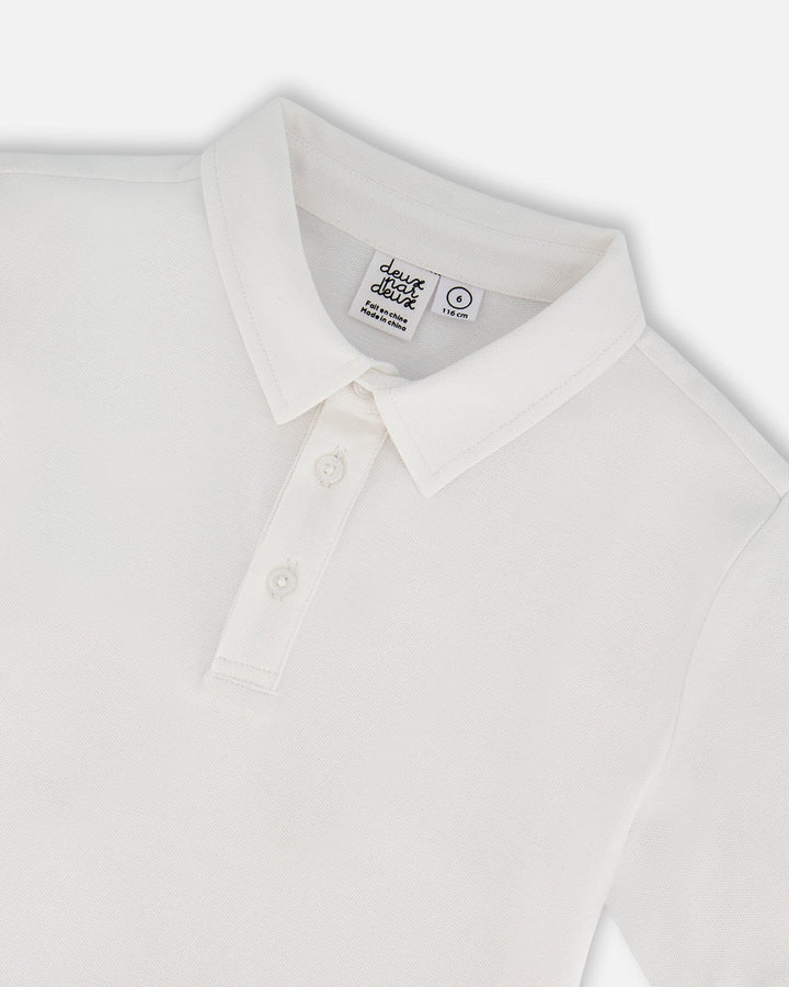 Deux Par Deux Polo T-Shirt - White