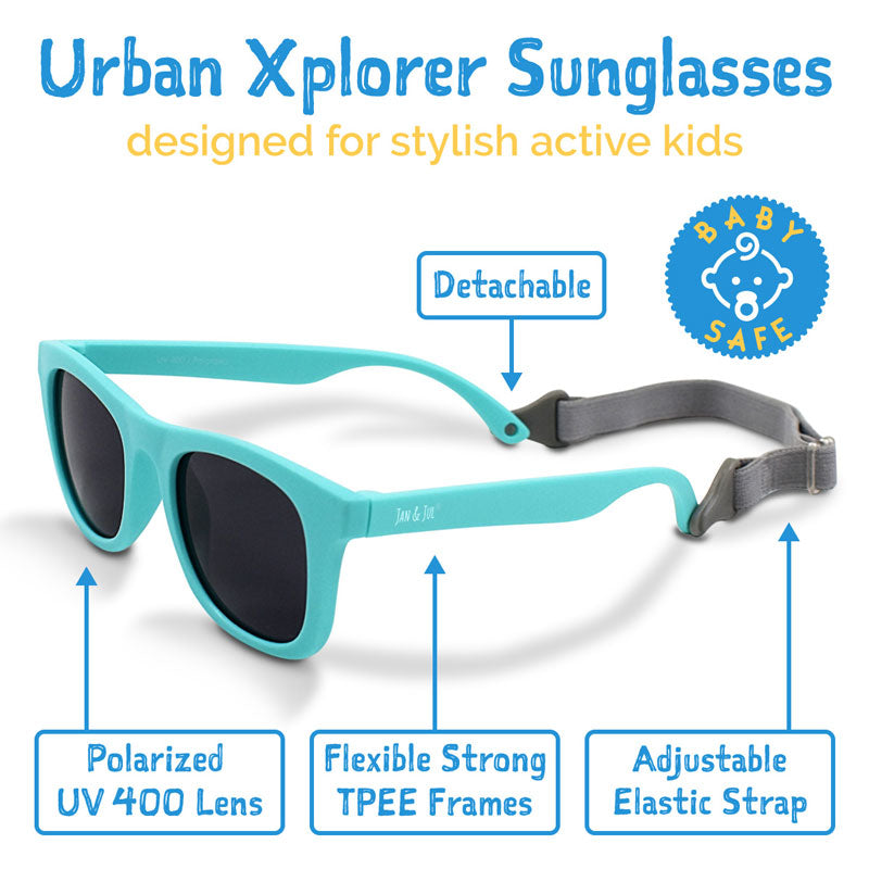 Jan &amp; Jul Kids Urban Xplorer Sunglasses - Peachy Pink Aurora