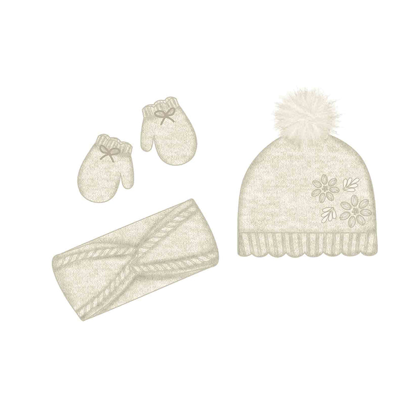 Mayoral Hat &amp; Scarf Set - Sand Beige
