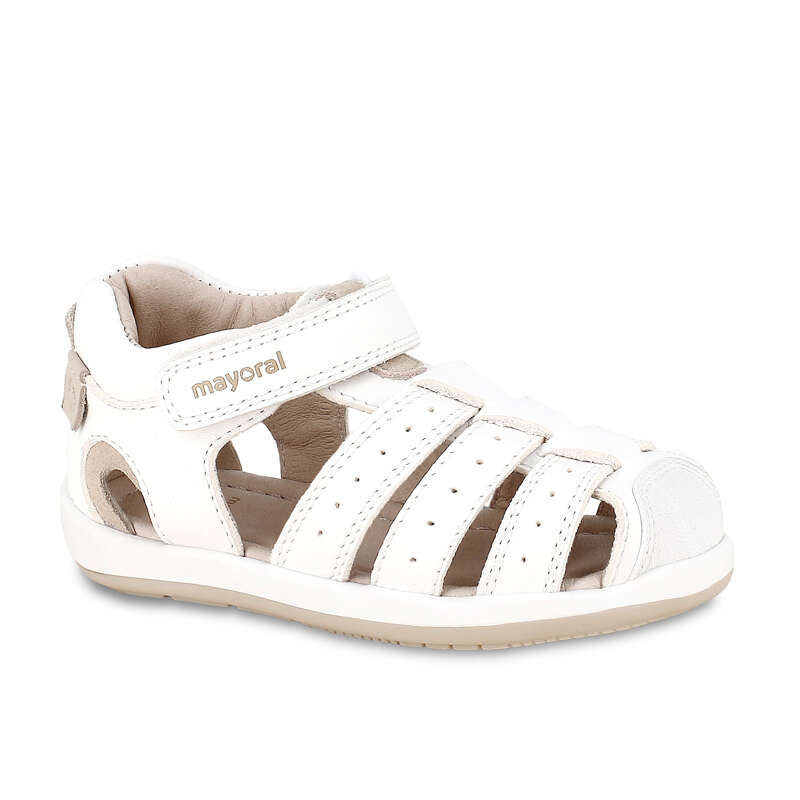 Mayoral Leather Fisherman Sandals - White