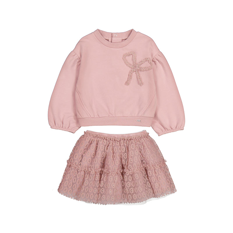 Mayoral Tulle Skirt Set - Crystal
