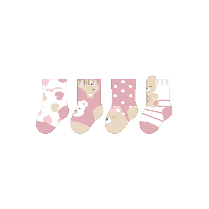 Mayoral 4pc Socks Set - Hibiscus