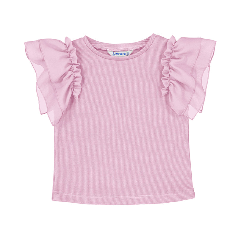 Mayoral Short SLeeve Shirt - Mauve