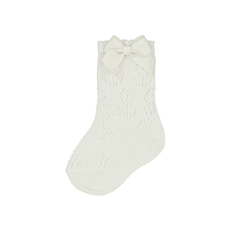 Mayoral Knit Detailed Socks - Natural