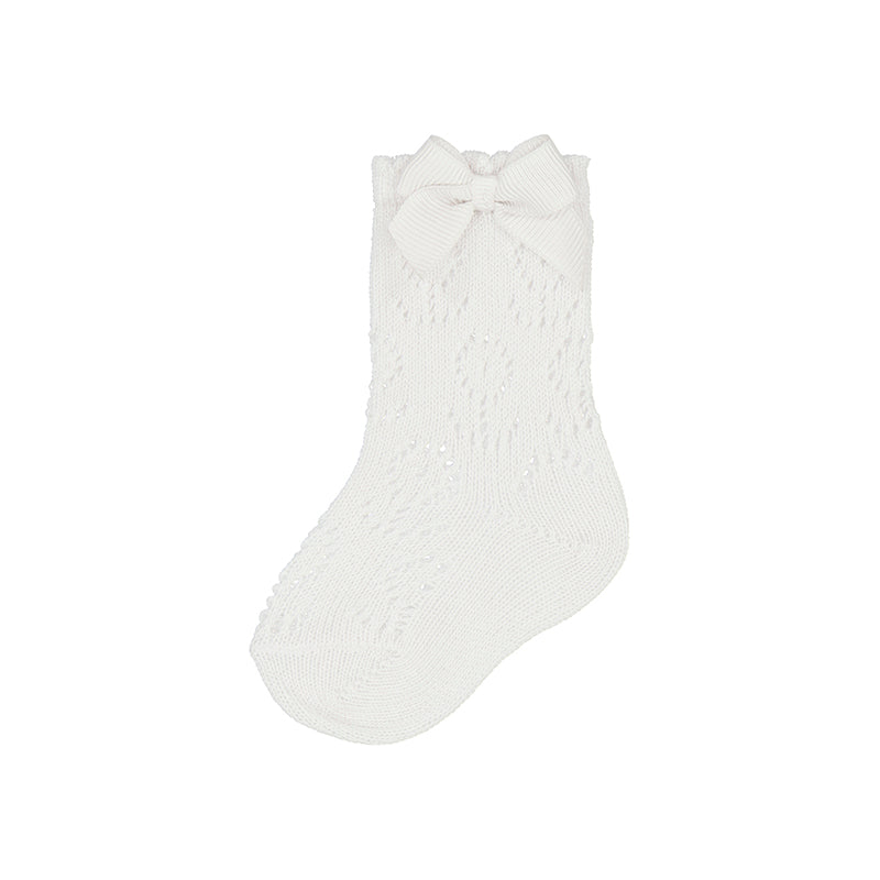 Mayoral Knit Detailed Socks - White
