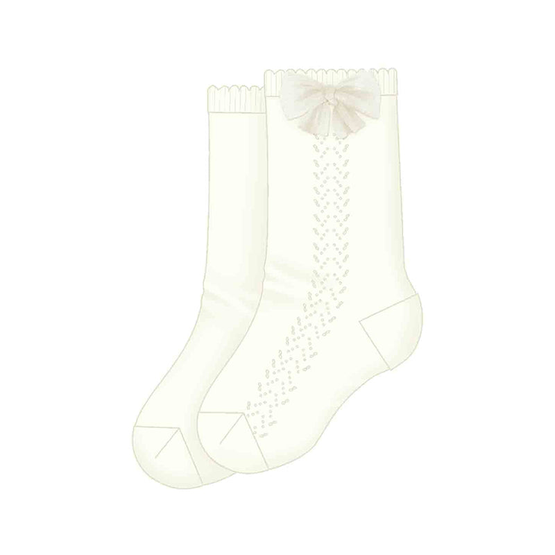 Mayoral Mid-Length Sock - Natural