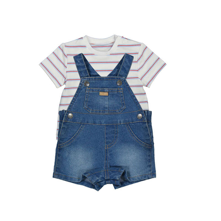 Mayoral Overall and T-Shirt Set - Denim