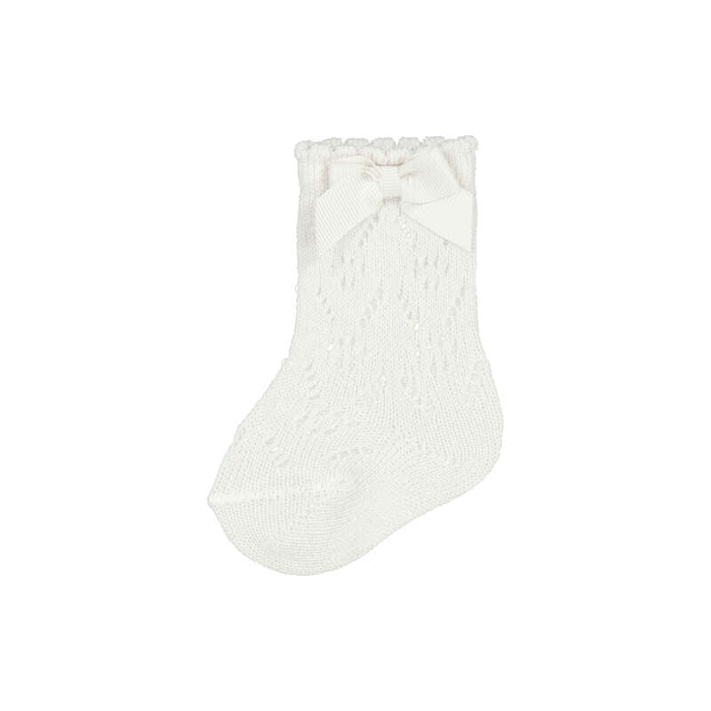 Mayoral Knit Socks - Natural White