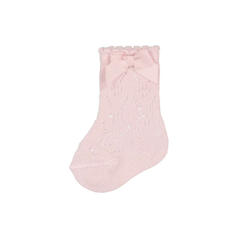 Mayoral Knit Detail Socks - Baby Rose