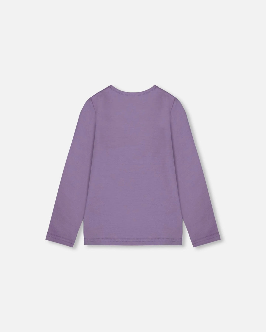 Deux Par Deux Organic Cotton Jersey T-Shirt - Purple With Owl