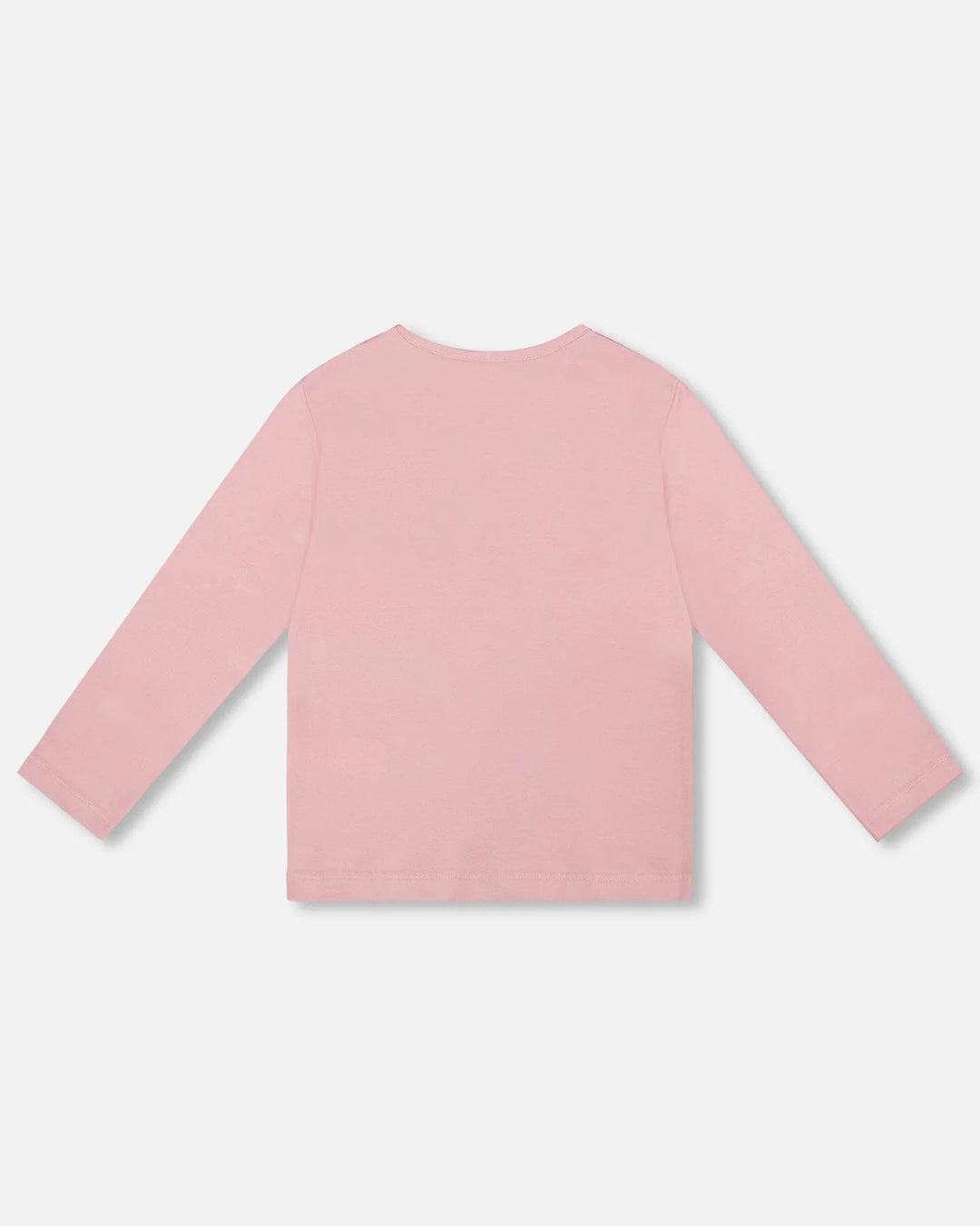 Deux Par Deux Organic Cotton Long Sleeve T-Shirt - Dusty Pink Nectar