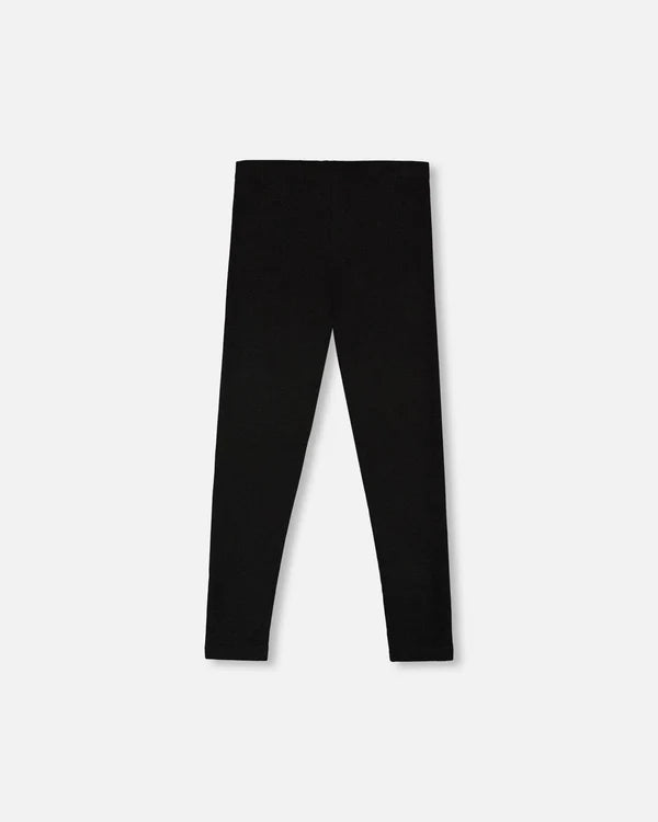 Deux Par Deux Rib Leggings - Anthracite