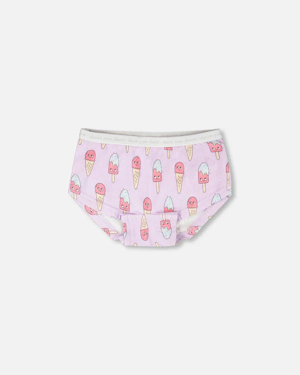 Deux Par Deux Boyshort Panty - Printed Ice Cream