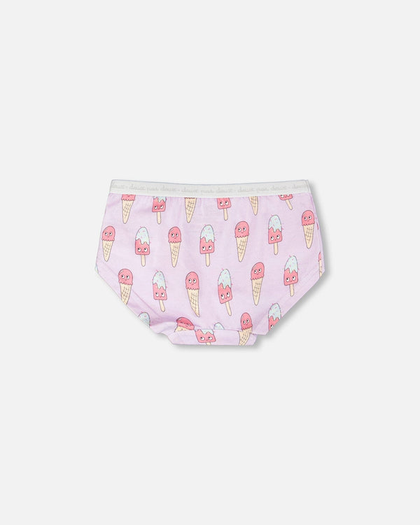 Deux Par Deux Boyshort Panty - Printed Ice Cream