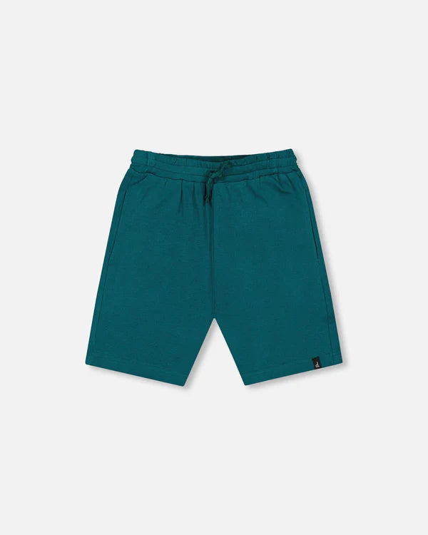Deux Par Deux Organic Jersey Shorts - Shaded Spruce