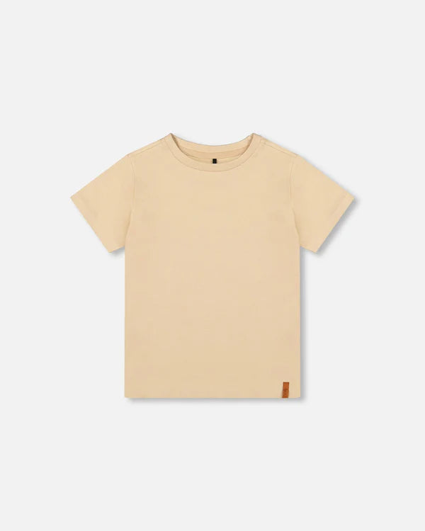 Deux Par Deux Organic Jersey T-Shirt - Warm Sand