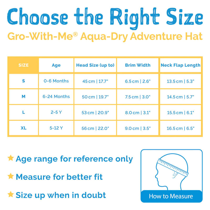 Jan &amp; Jul Gro-with-me Aqua Dry Adventure Hat - Deep Teal