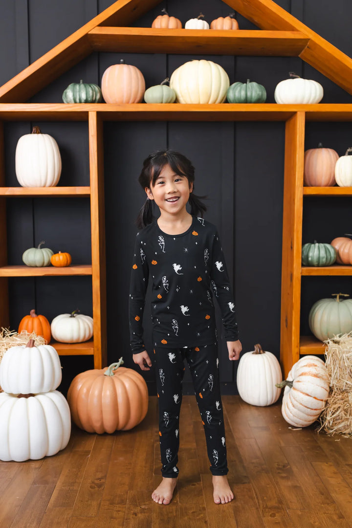 Kyte Baby Long Sleeve Toddler Pajama Set - Halloween Friends