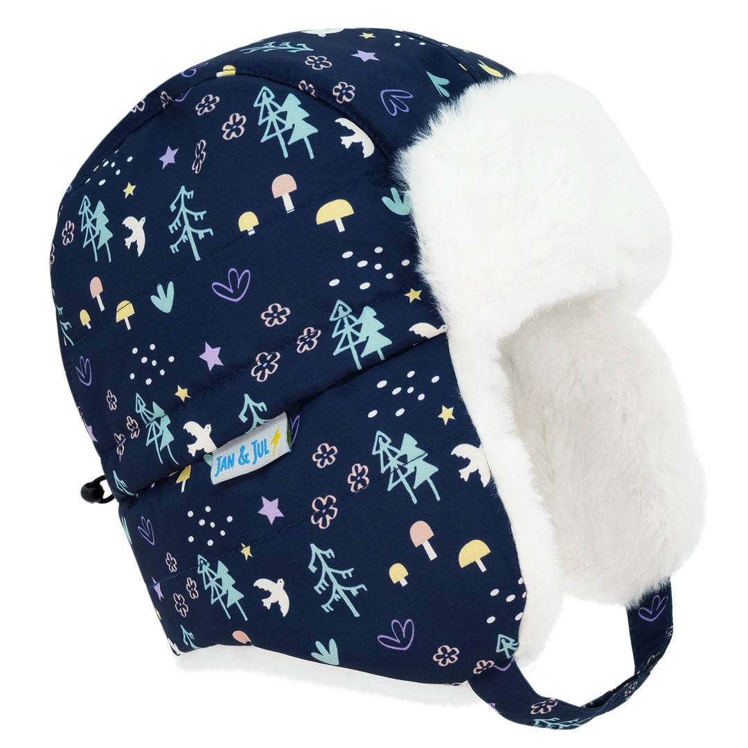 Jan &amp; Jul Toasty-Dry Trapper Winter Hat - Navy Forest