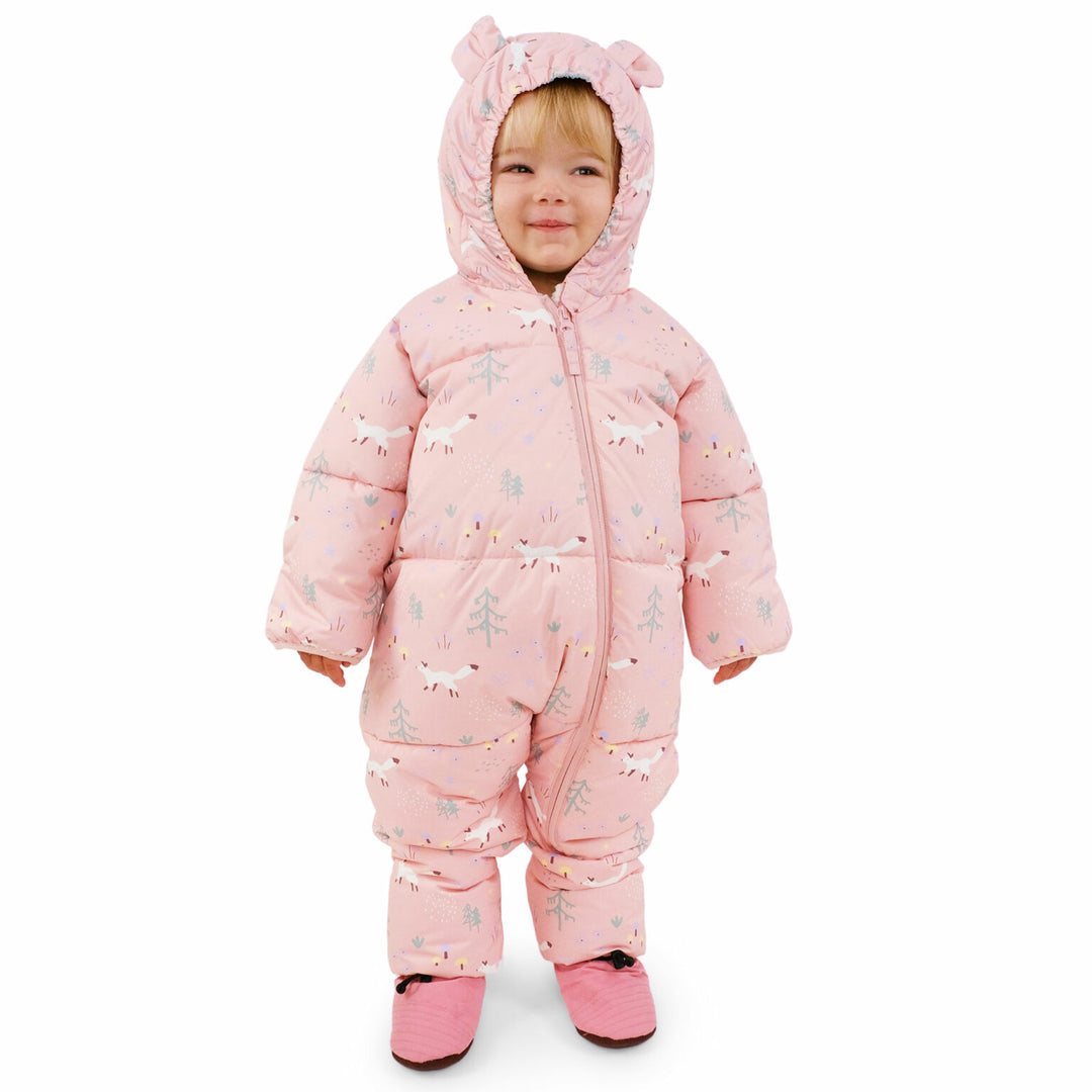 Jan &amp; Jul Toasty-Dry Puffy Suit - Pink Forest