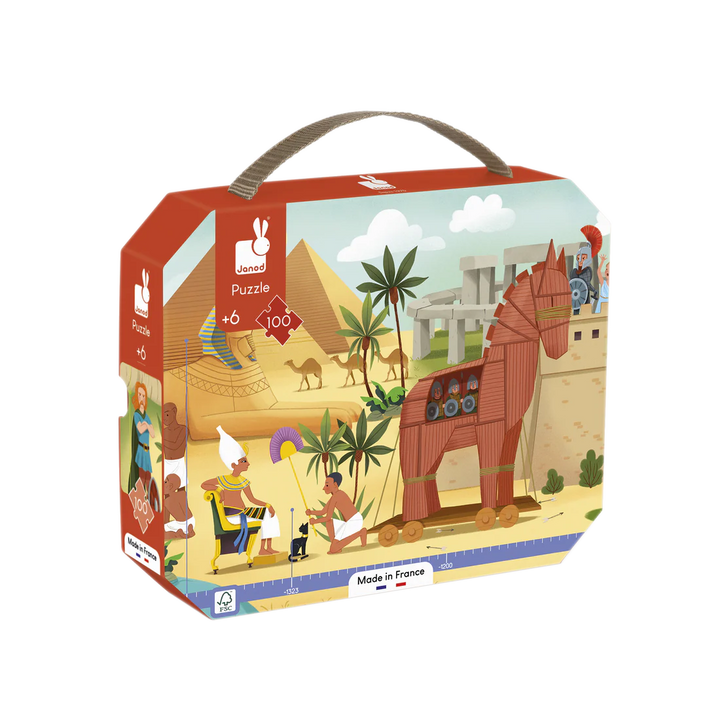 Janod 100pc Panorama Puzzle - Antiquity &amp; Mythology