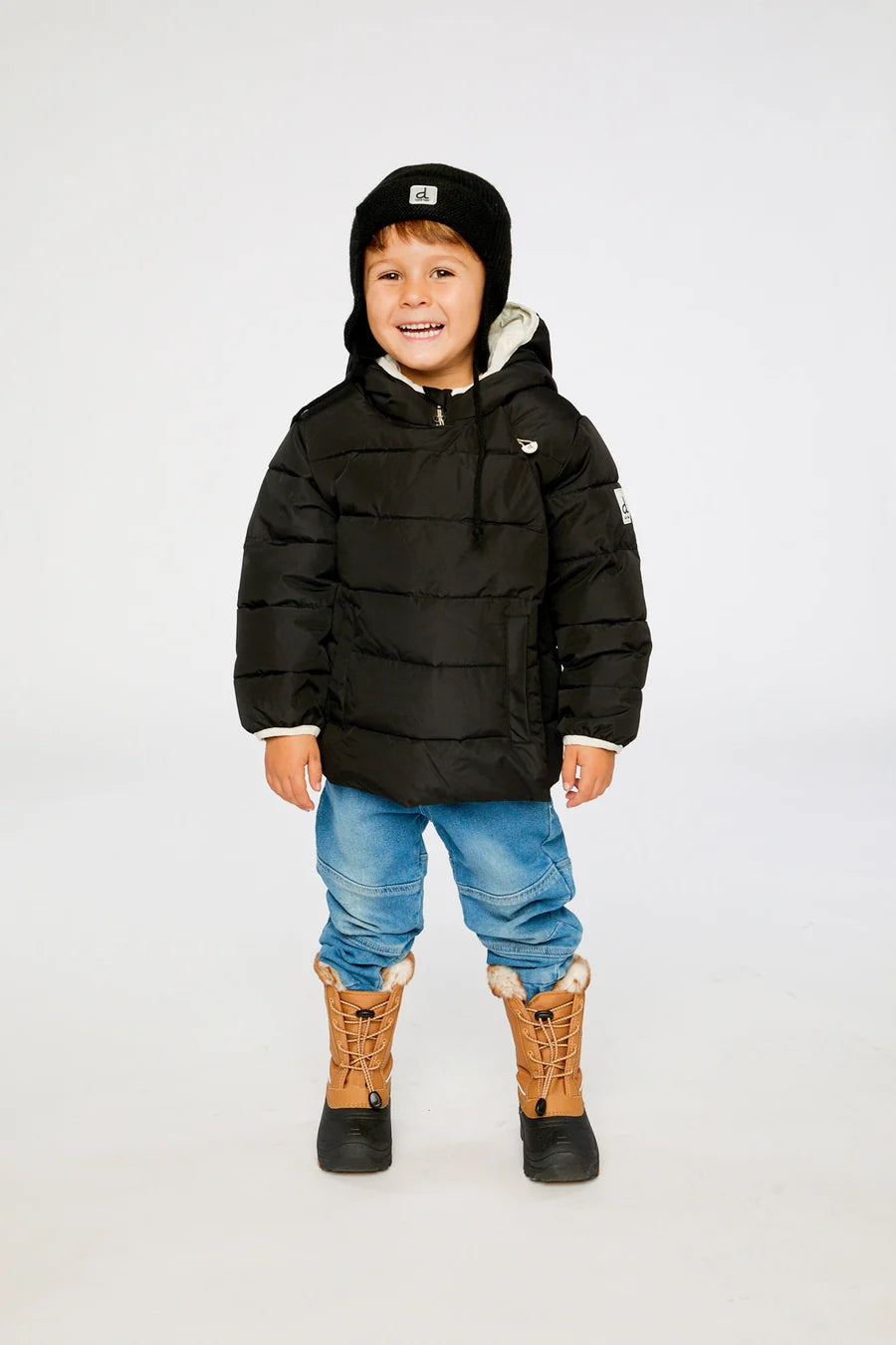 Deux Par Deux Winter Jacket Car Seat Adaptable - Black