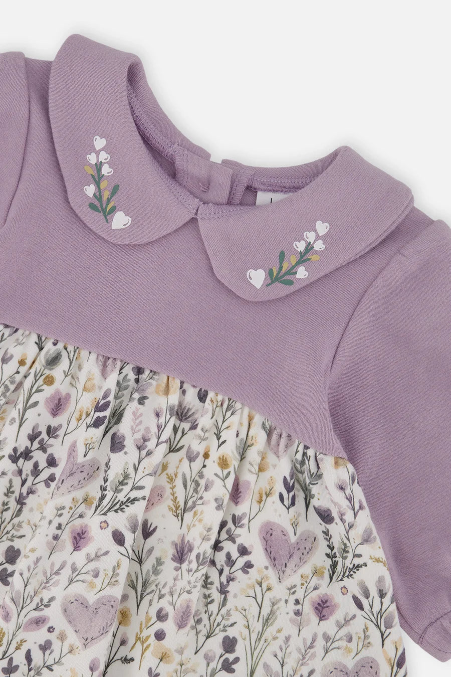 Deux Par Deux Organic Cotton Dress &amp; Leggings Set - Lavendula