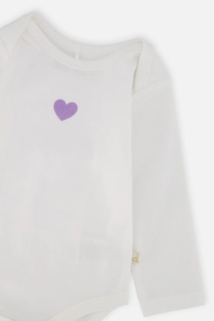 Deux Par Deux Organic Cotton Onsie - Off White