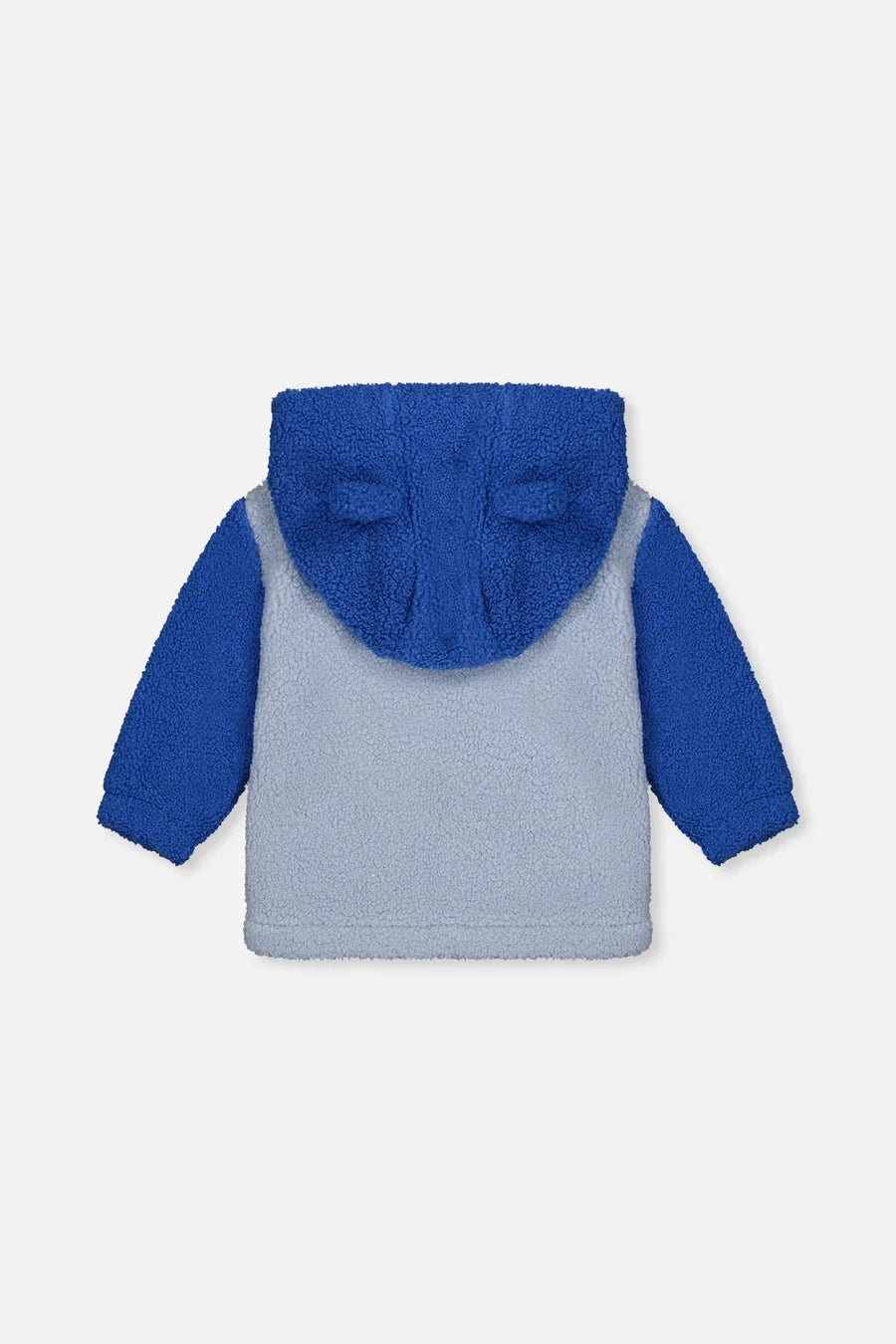 Deux Par Deux Sherpa Hooded Jacket - Bijou Blue