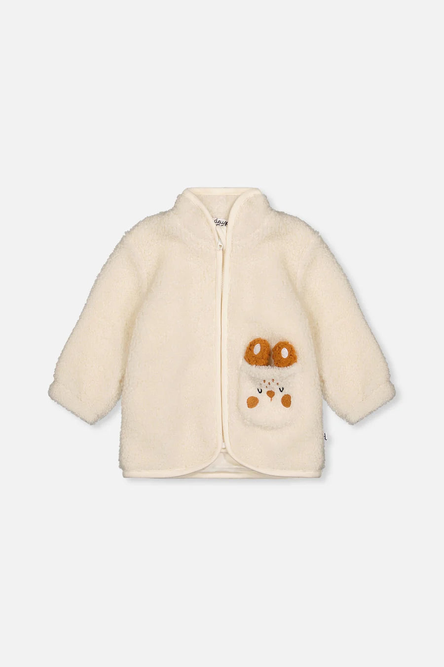 Deux Par Deux Sherpa Jacket - Off White