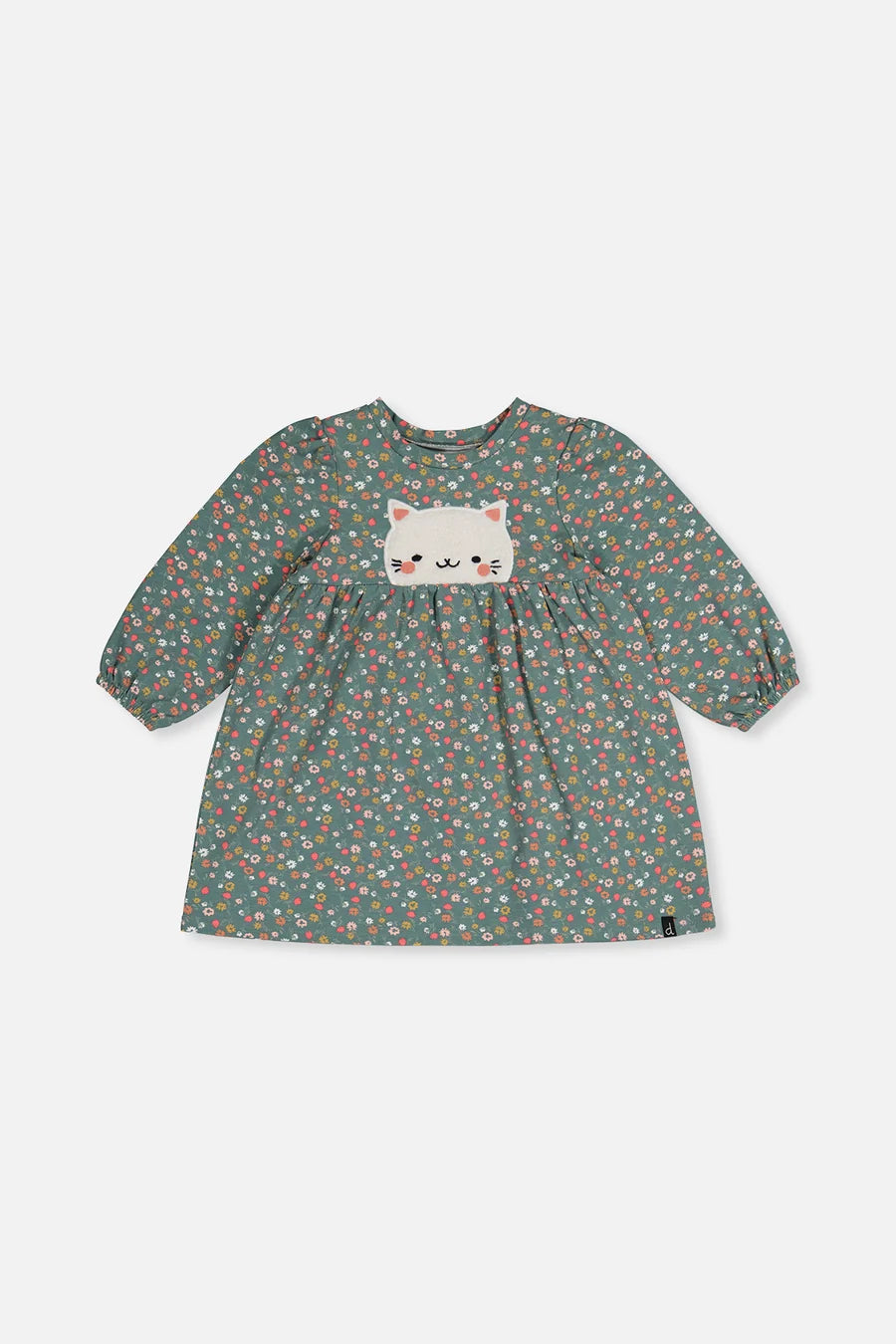 Deux Par Deux Organic Cotton Printed Dress - Ditsy Flower