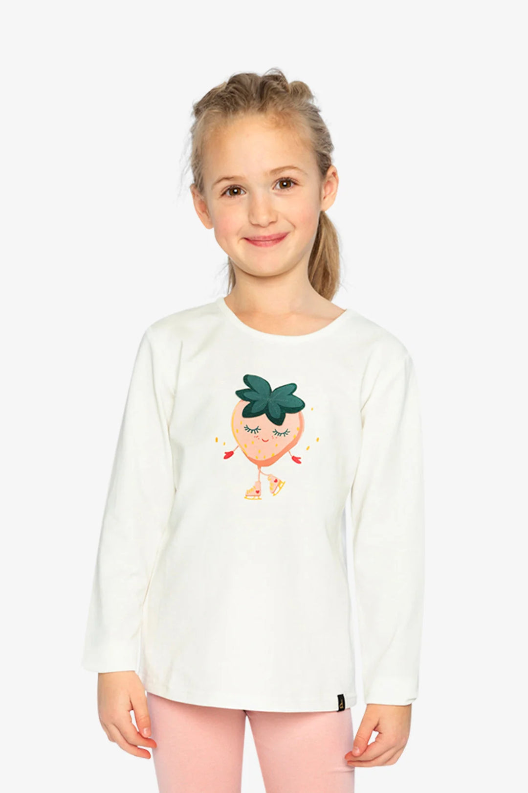 Deux Par Deux Organic Cotton Long Sleeve Printed Shirt - Off White