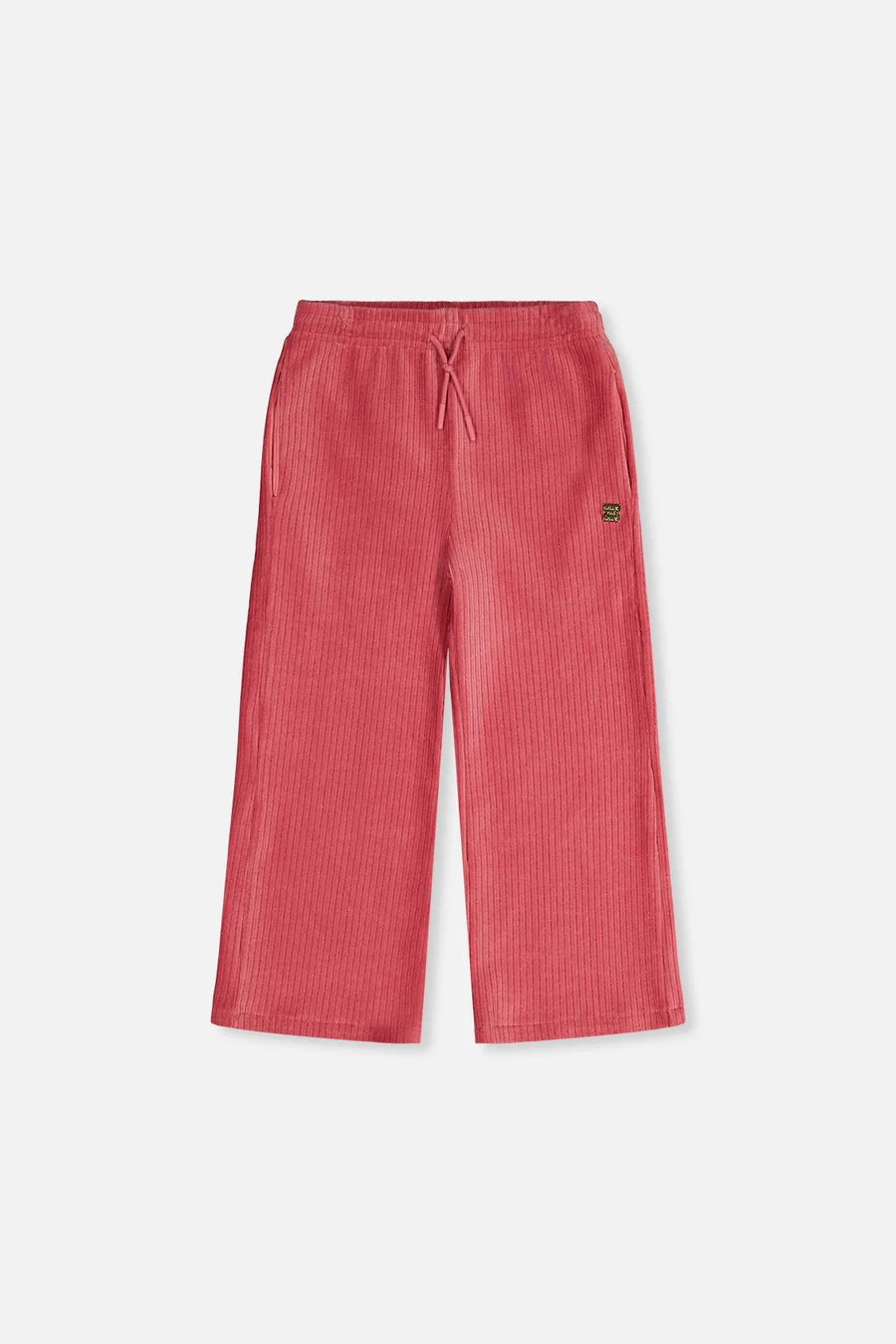 Deux Par Deux Velour Flare Pant - Rose Wine