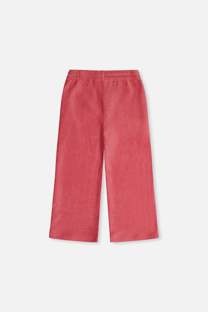 Deux Par Deux Velour Flare Pant - Rose Wine