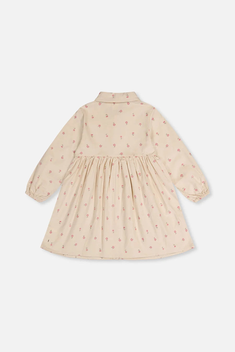 Deux Par Deux Corduroy Shirt Dress - Beige Floral
